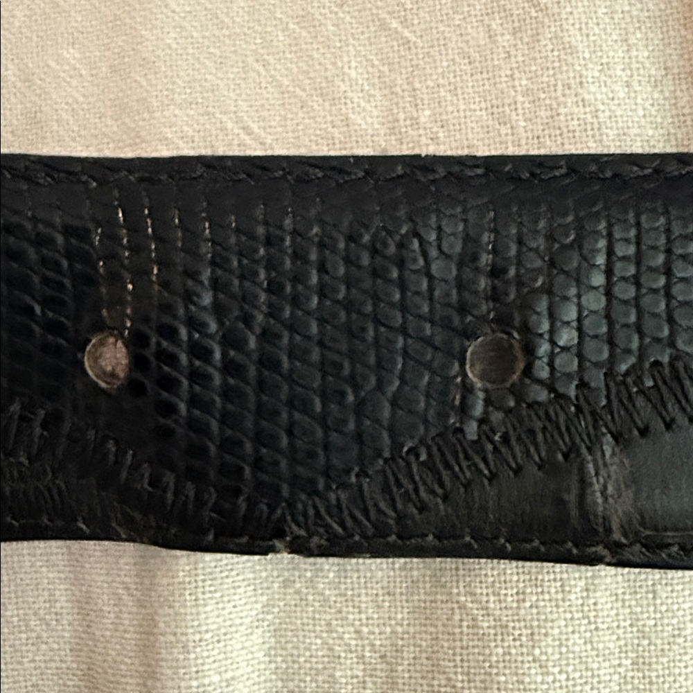 Genuine Crocodile 🐊 & Lizard 🦎 Leather Belt - Picture 15 of 16